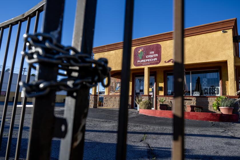 Mi Casita Purepecha restaurant has abruptly closed in San Bernardino.
