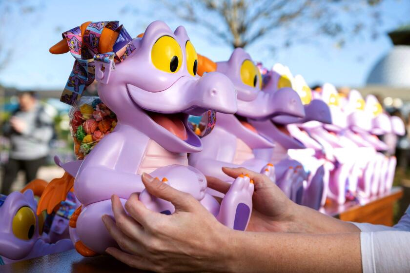 The Figment popcorn bucket is a popular, limited-edition premium item.