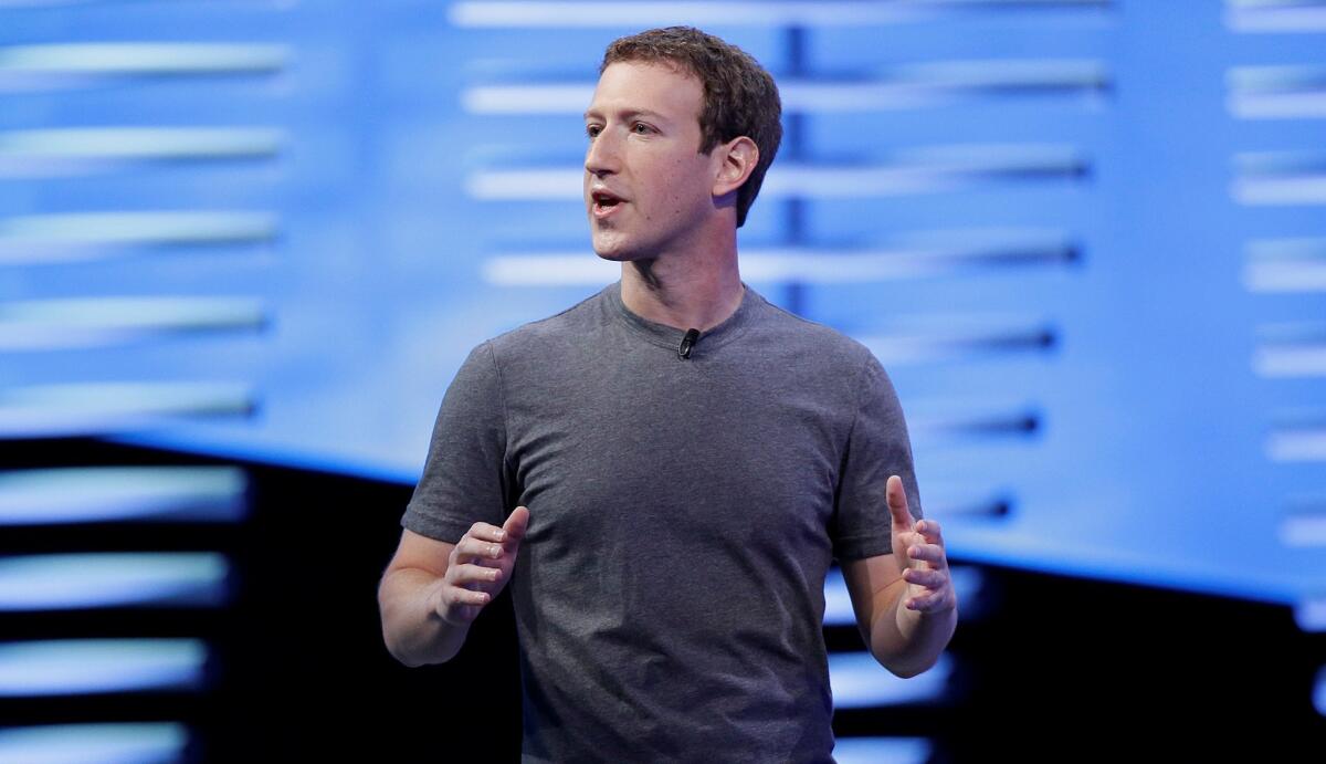 Facebook chief Mark Zuckerberg's shares in the company give him overall voting power of 60%.