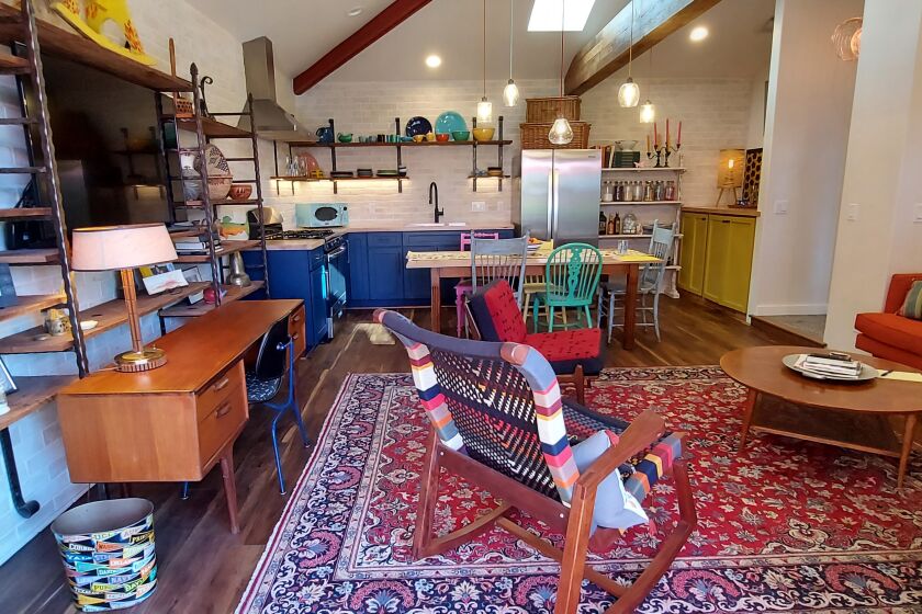 La Mesa, CA - May 26: A 600-square-foot granny flat in La Mesa was built from a converted garage. (Jarrod Valliere / The San Diego Union-Tribune)