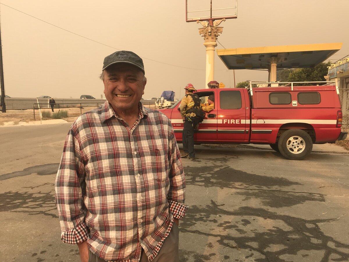 ulio Varela stayed at his home in La Conchita last night and hosed the place down to prevent any embers from setting the house on fire.