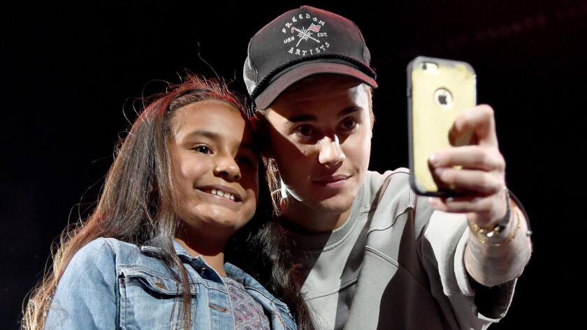 Justin bieber and fans