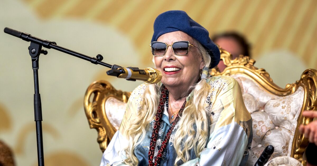 Joni Mitchell to release live 'At Newport' album, recorded at surprise 2022 comeback show