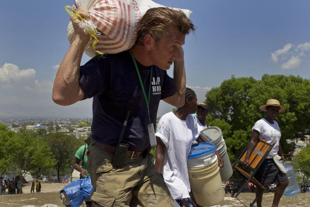 Sean Penn stayed in Haiti for months after the January 2010 earthquake.