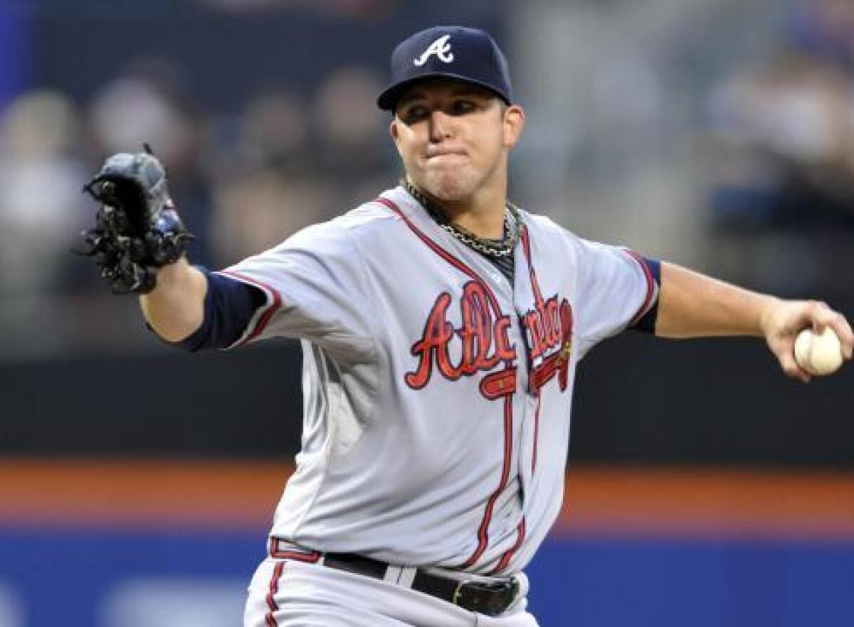 Paul Maholm, 31, was 10-11 with a 4.41 ERA for the Atlanta Braves last season.