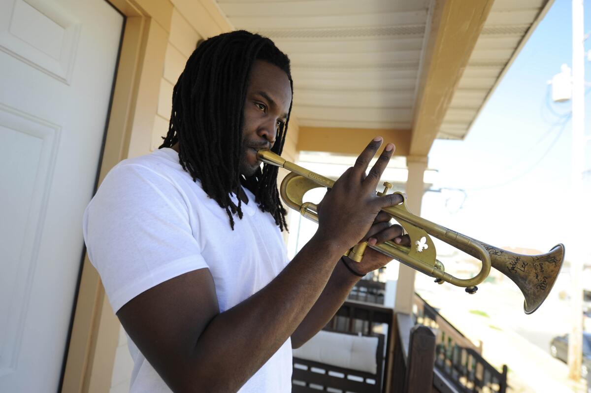 Musician Shamarr Allen said his life changed when he was 12 or 13 and first played trumpet for tips.