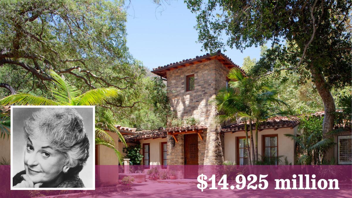 The Brentwood area home of the late actress Bea Arthur of "Golden Girls" fame sold in just 37 days.