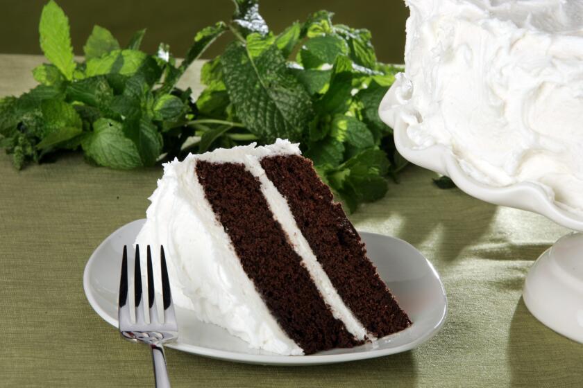Mint chocolate cake.