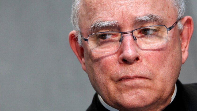 Archbishop Charles Joseph Chaput, shown here at the Vatican in 2015, has criticized Donald Trump and Hillary Clinton.