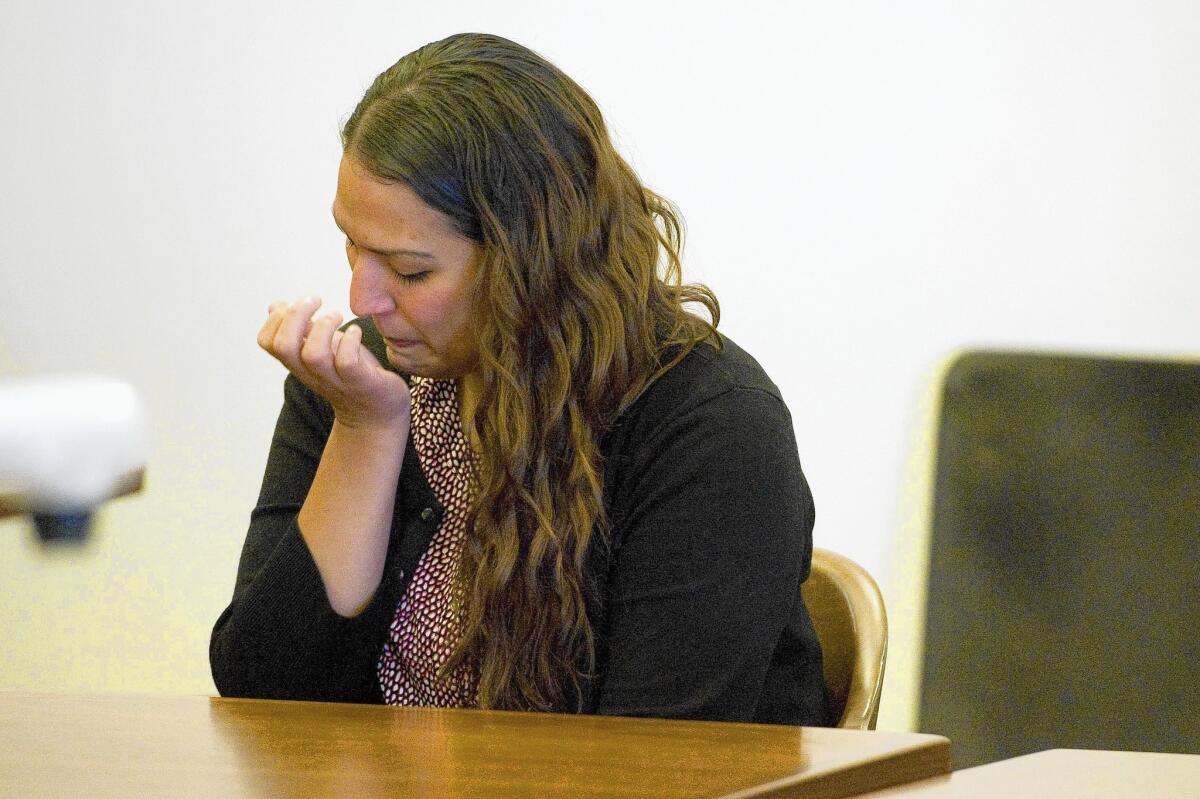 Candace Brito fights tears as jurors affirm their decision to convict her and Vanesa Zavala of voluntary manslaughter.