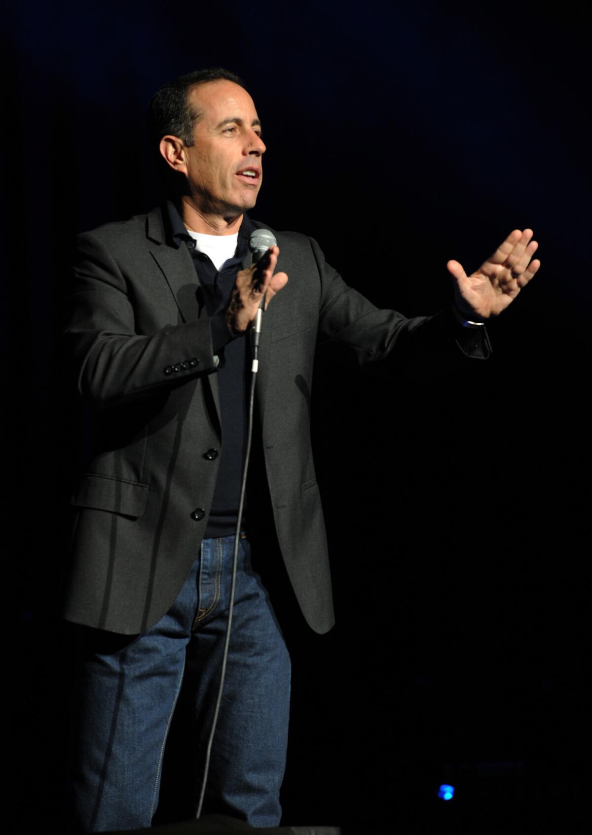 Comedian Jerry Seinfeld appeared in a Super Bowl ad with Jason Alexander and Wayne Knight for his "Comedians in Cars Getting Coffee" Web series.