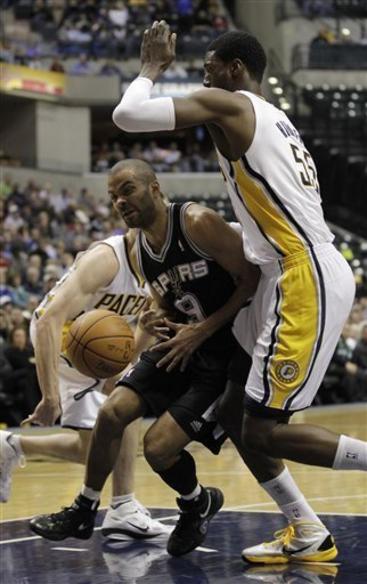 Ginobili leads Spurs past Pacers - The San Diego Union-Tribune