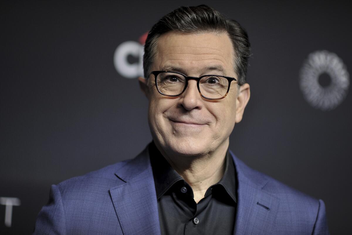 Stephen Colbert gets COVID-19 again, cancels 'Late Show' - Los Angeles Times
