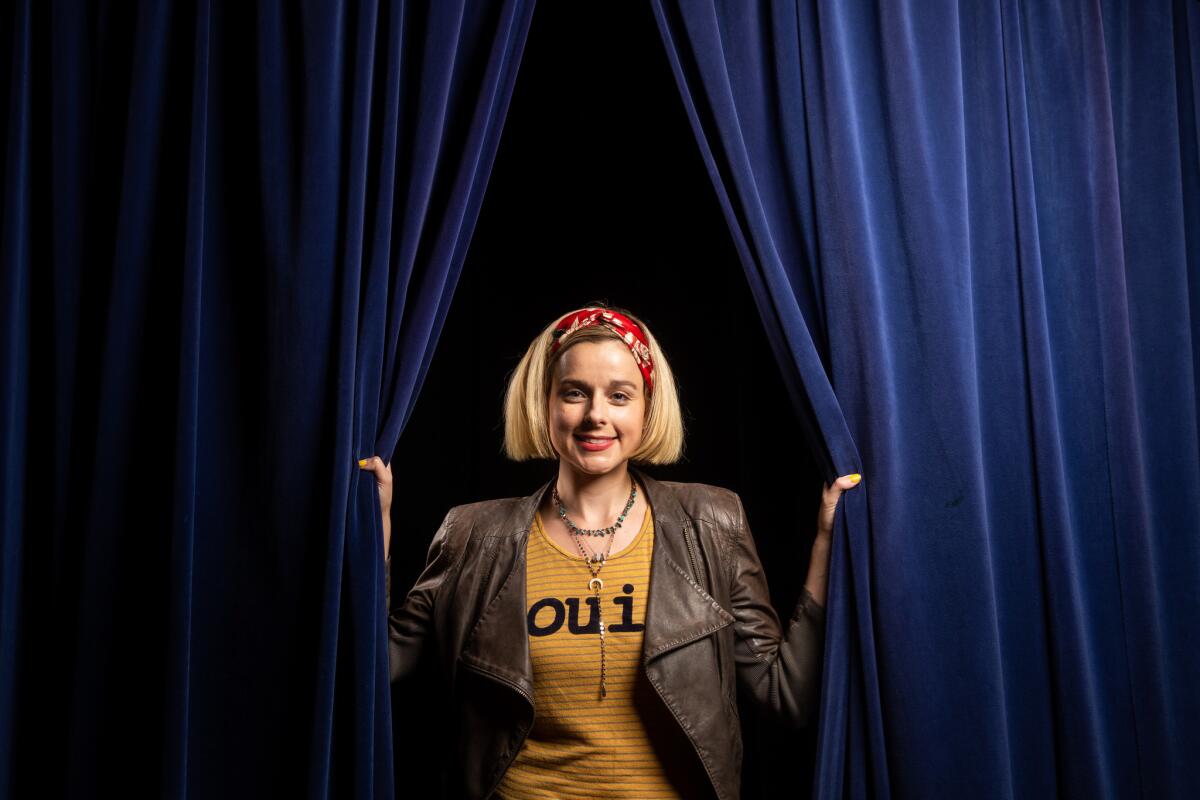 Comedian Erica Rhodes at The Comedy and Magic Club in Hermosa Beach.