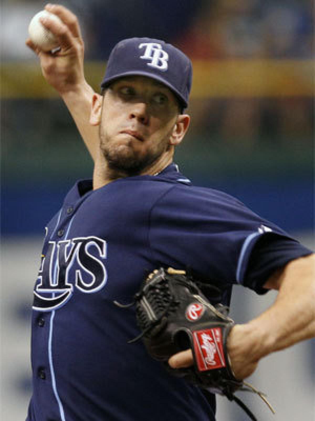 James Shields was 15-10 with a 3.52 ERA for the Tampa Bay Rays last season.