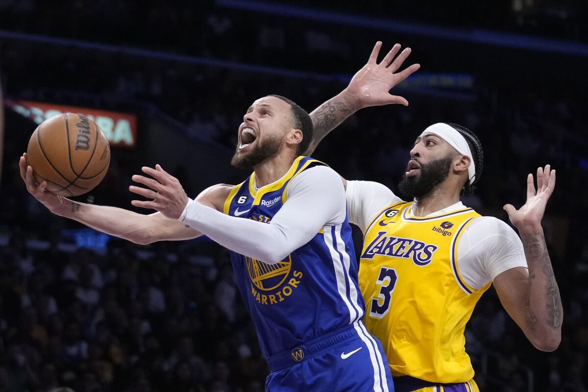 Lakers Rally Past Warriors 104-101, Take 3-1 Series Lead - The San Diego  Union-Tribune