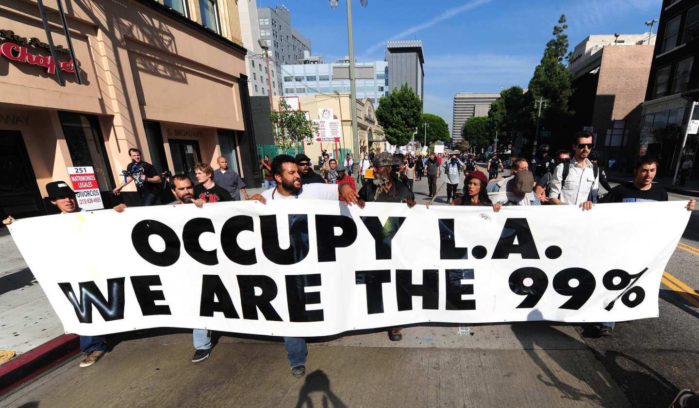 Occupy protesters: 'We are the 99%'