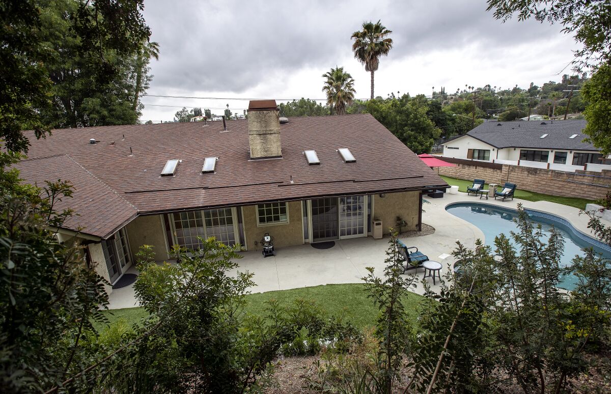 A four-bedroom home in Woodland Hills