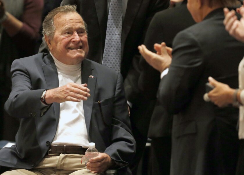 Former President George H.W. Bush at a Texas event in November.