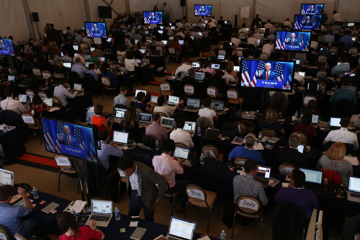 The media filing room