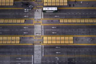 The outside of Constitution Station is empty of traffic due to a general strike against the reforms of President Javier Milei in Buenos Aires, Argentina, Thursday, May 9, 2024. (AP Photo/Natacha Pisarenko)