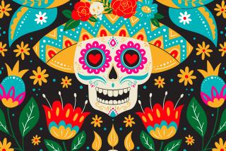 Vector Dia de Los Muertos, Day of the Dead or Mexico Halloween