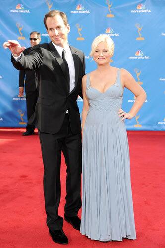 'Running Wilde' actor Will Arnett and actress Amy Poehler attend the 2010 Emmy Awards.
