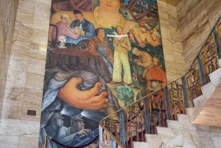 The Diego Rivera mural "The Allegory of California," in