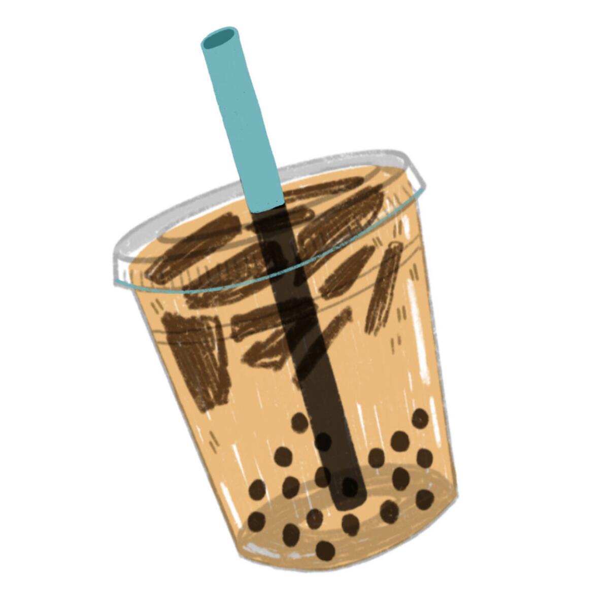 A coffee jelly drink at Bubble U.