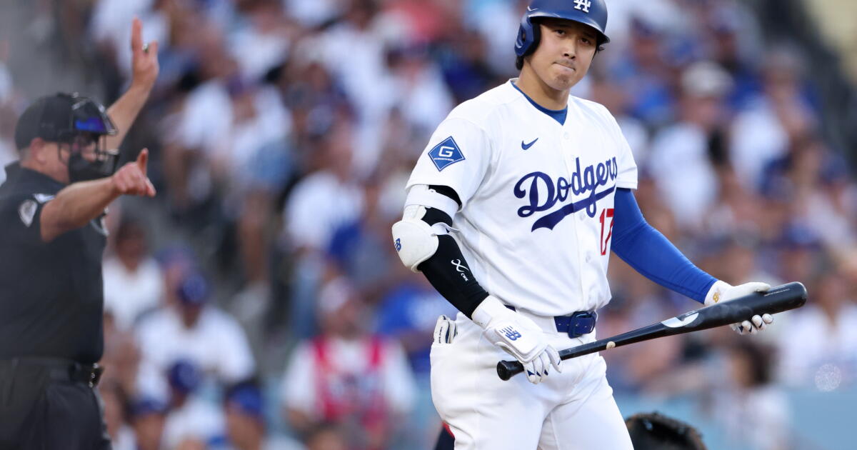 Shohei Ohtani 在 NLDS 第 3 场对阵勇敢者队的比赛中击球顺序下降