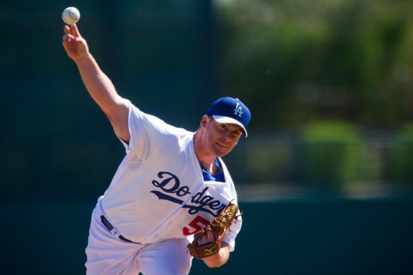 Chad Billingsley has a bruised index finger on his pitching hand.