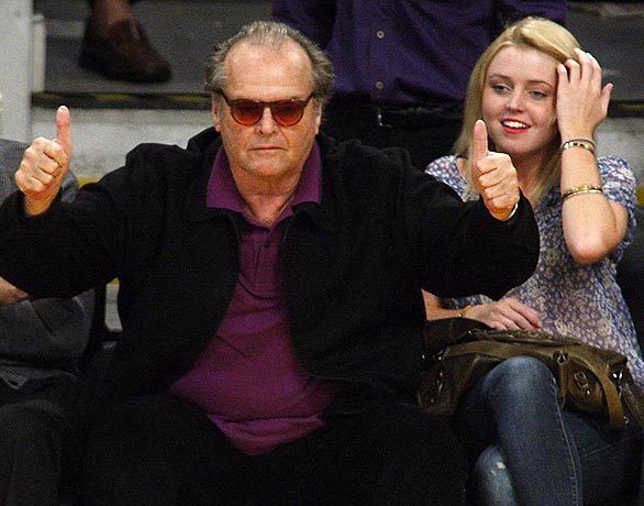 Jack Nicholson and daughter Lorraine Nicholson