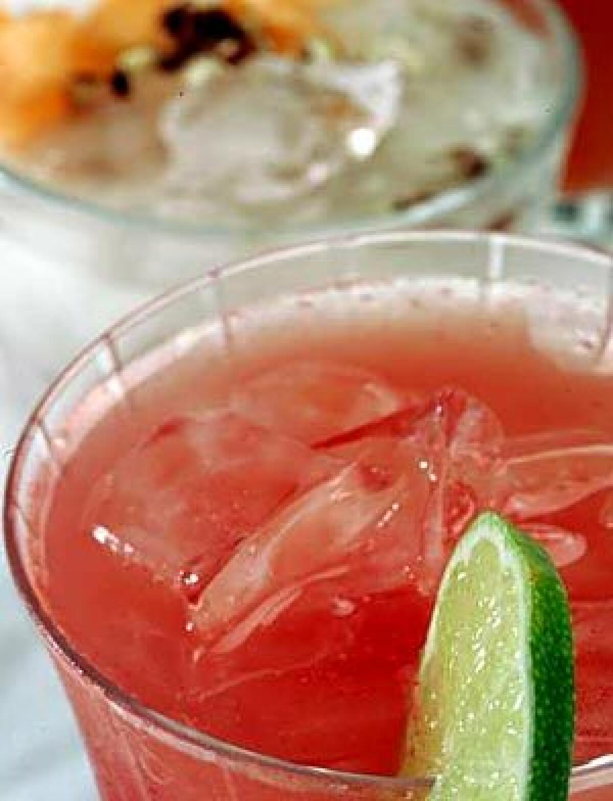 IN SEASON: Right now, you can find a pretty watermelon aguas frescas laced with lime.