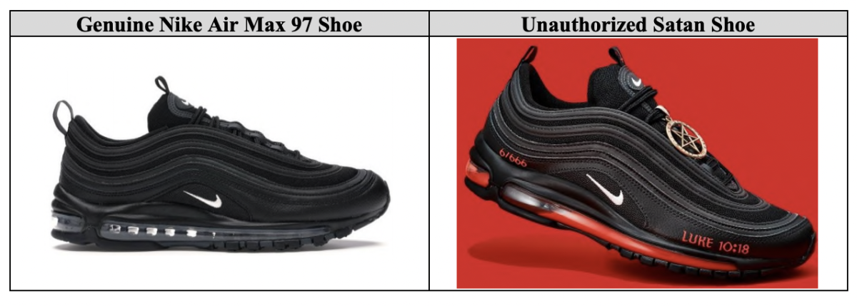 Judge orders company who customized Nike Air Max 97s with devil