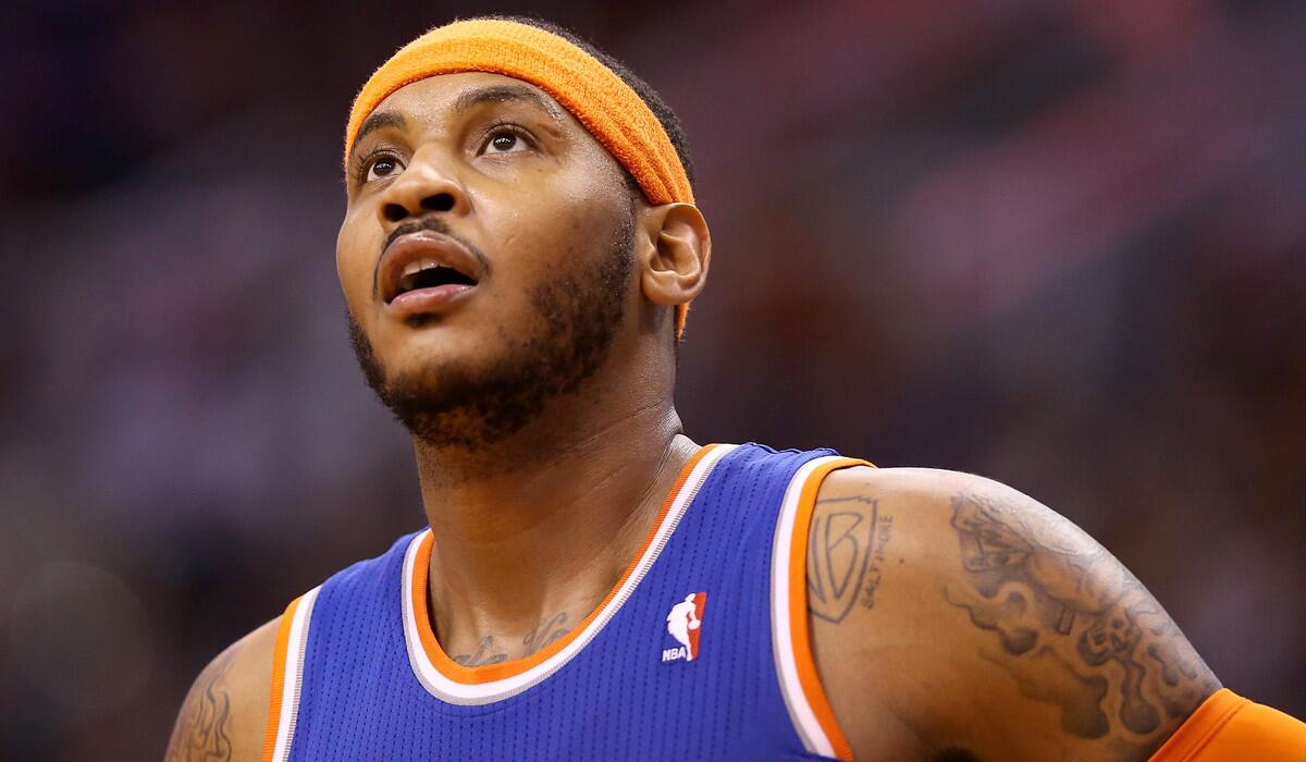 Free-agent forward Carmelo Anthony, who turned 30 in May, is an 11-year NBA veteran.