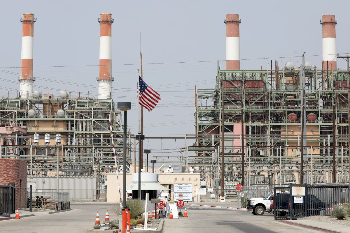 The L.A. DWP's Valley Generating Station in Sun Valley, shown in 2020, has been the source of health and climate concerns.