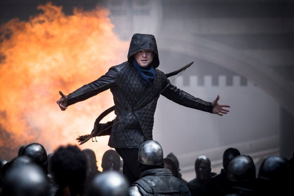 Taron Egerton as Robin Hood in the Lionsgate movie.