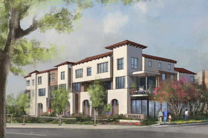 An artist's rendering of the future Poway Commons.