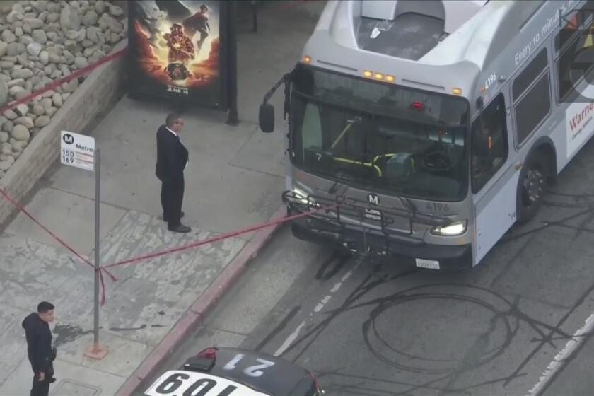 A Metro bus driver suffered critical injuries after getting stabbed in Woodland Hills on Wednesday evening, according to the Los Angeles Police Department.