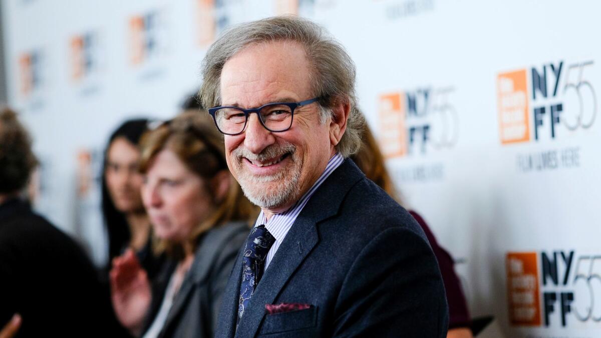 Filmmaker Steven Spielberg attends the world premiere of "Spielberg" at the 55th New York Film Festival on Thursday.