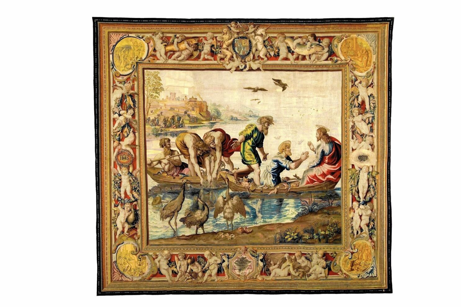 Audience with the Emperor', A Louis XIV tapestry, from the series
