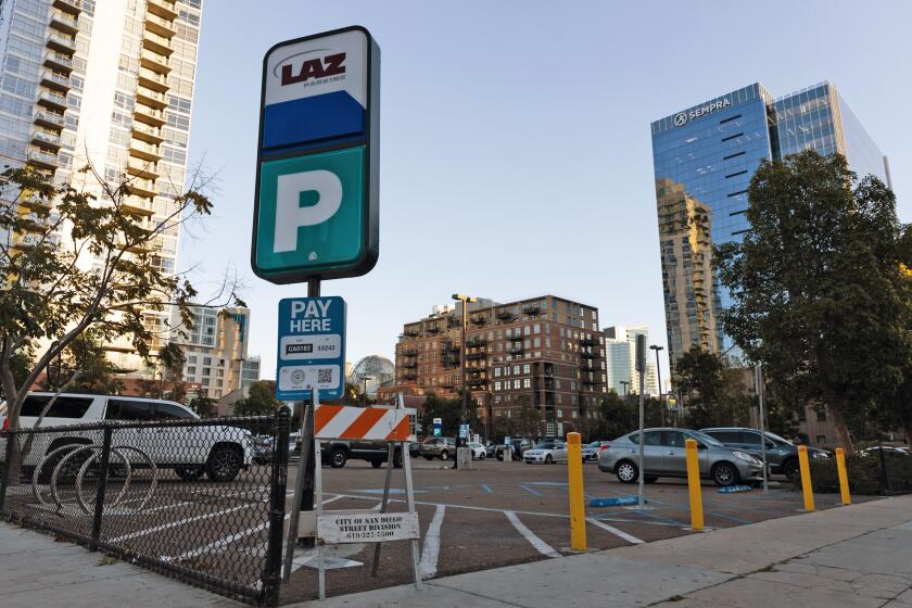 The LAZ parking lot, a block that is bounded by Seventh, Eighth and Island Avenues and Market Street, as seen on Friday, Jan. 27, 2023. The city has terminated its development deal on the property with developer Cisterra.