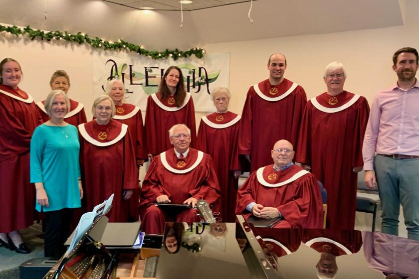 The Spirit of Joy Choir Cantata will sing at Sunday's Palm Sunday service.
