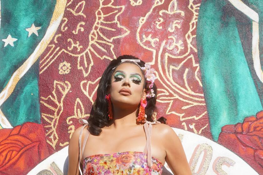 American drag performer, actor, television personality and singer Valentina at Mariachi Plaza