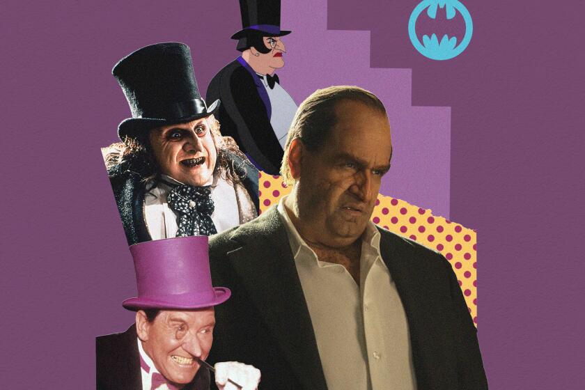 Collage of Penguin characters across multiple TV shows and films