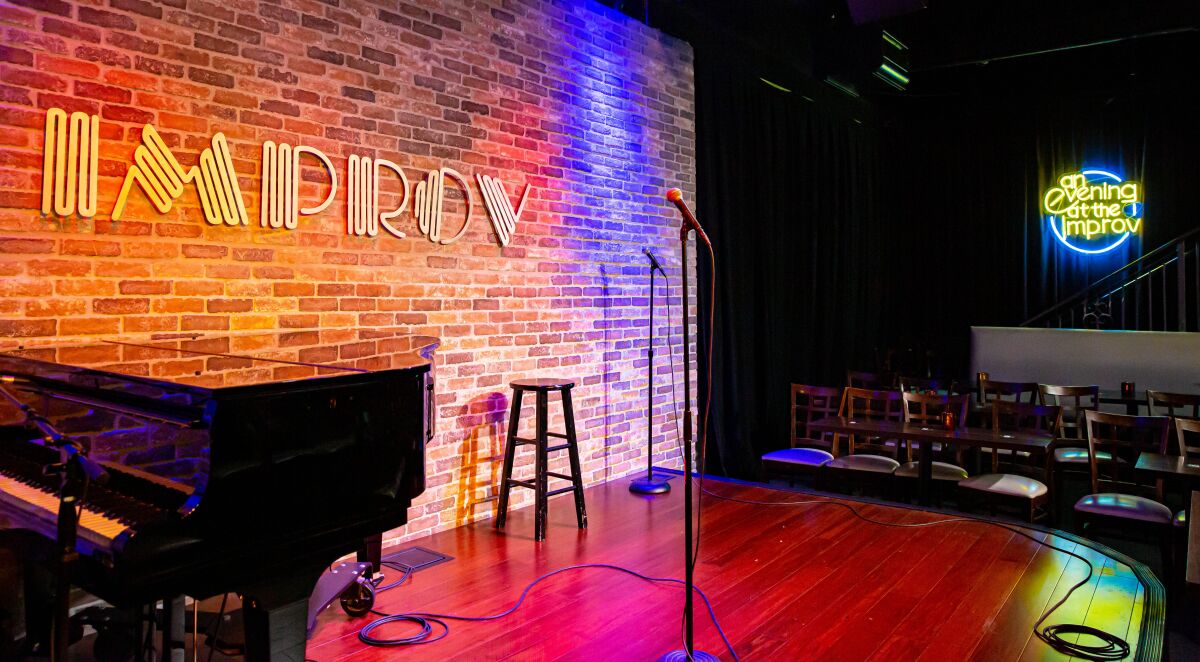 The stage at the Hollywood Improv.