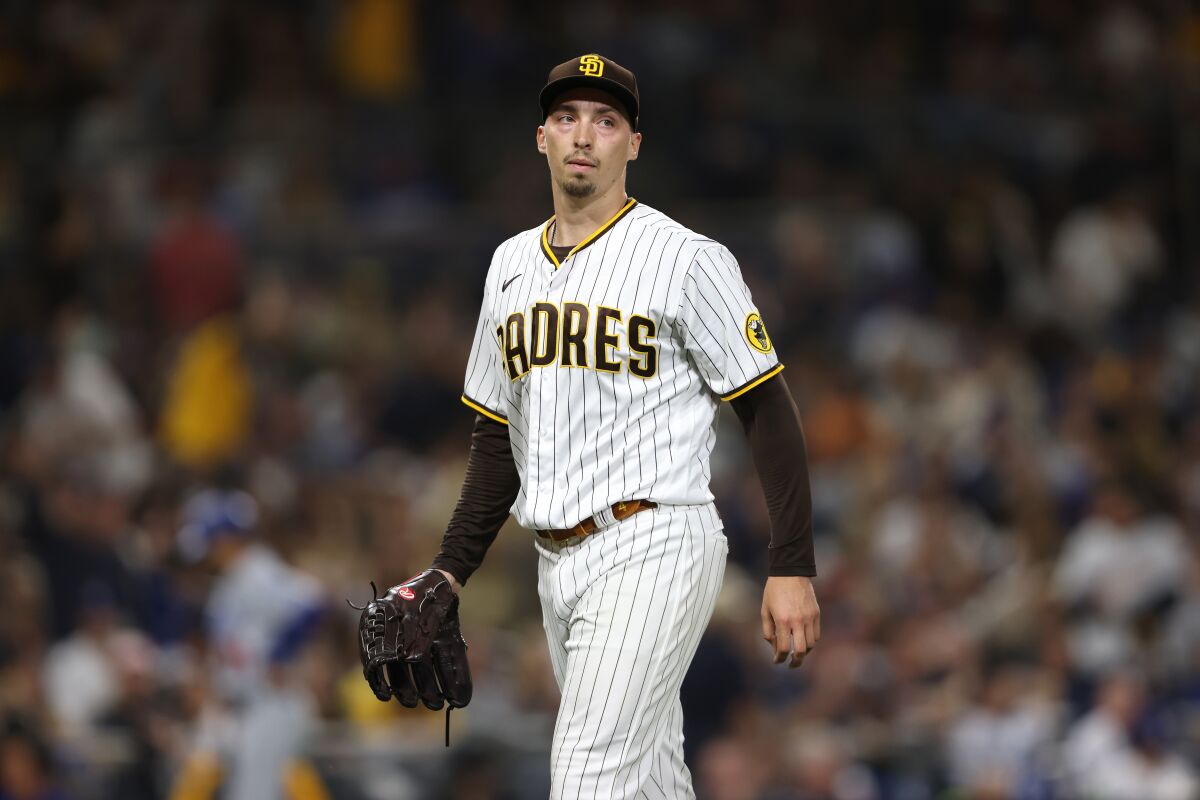The Padres' Blake Snell 