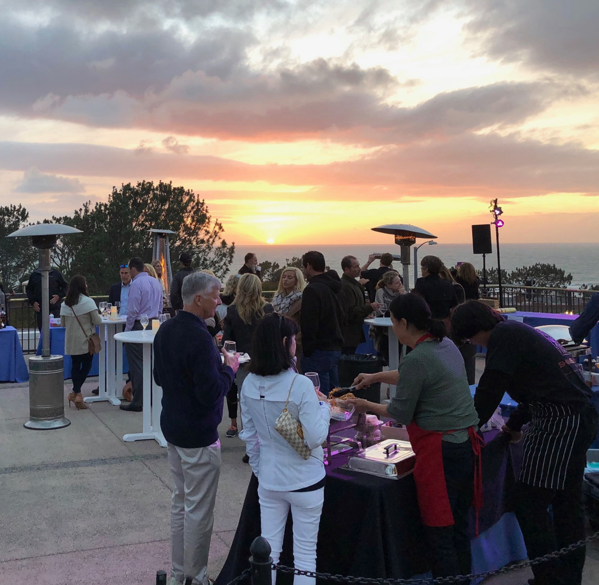 Participants at a previous Sunset Soiree.