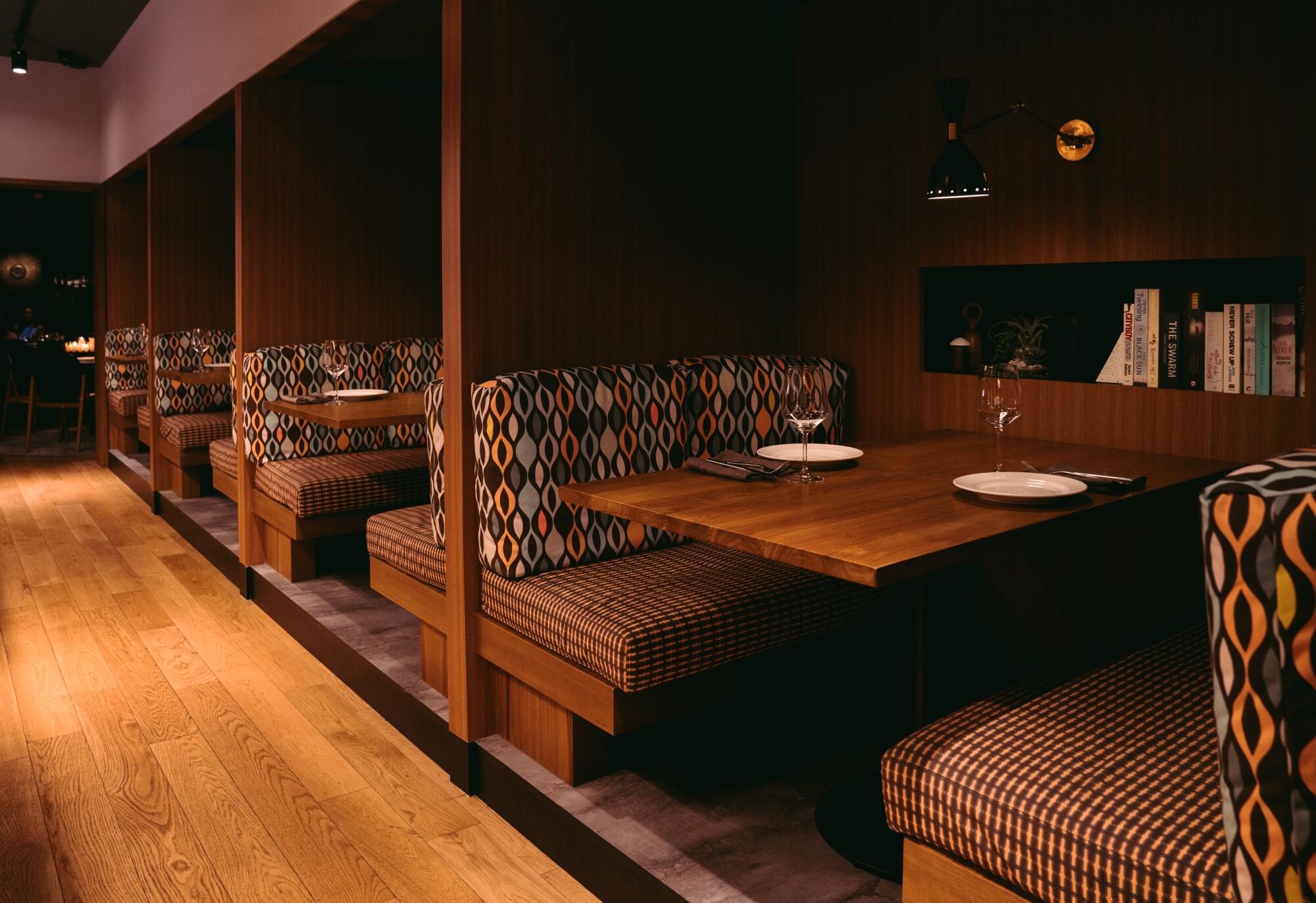 Interior and seating areas of California Republic restaurant.