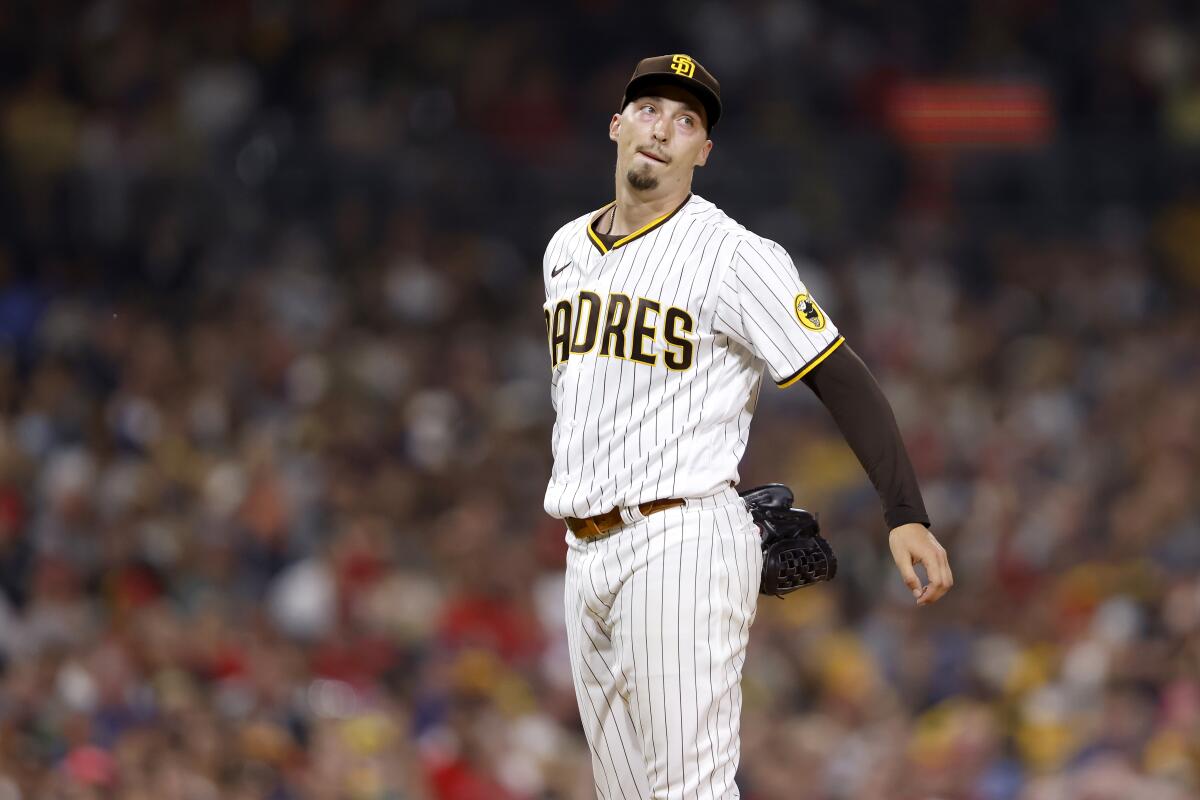 The Padres' Blake Snell 